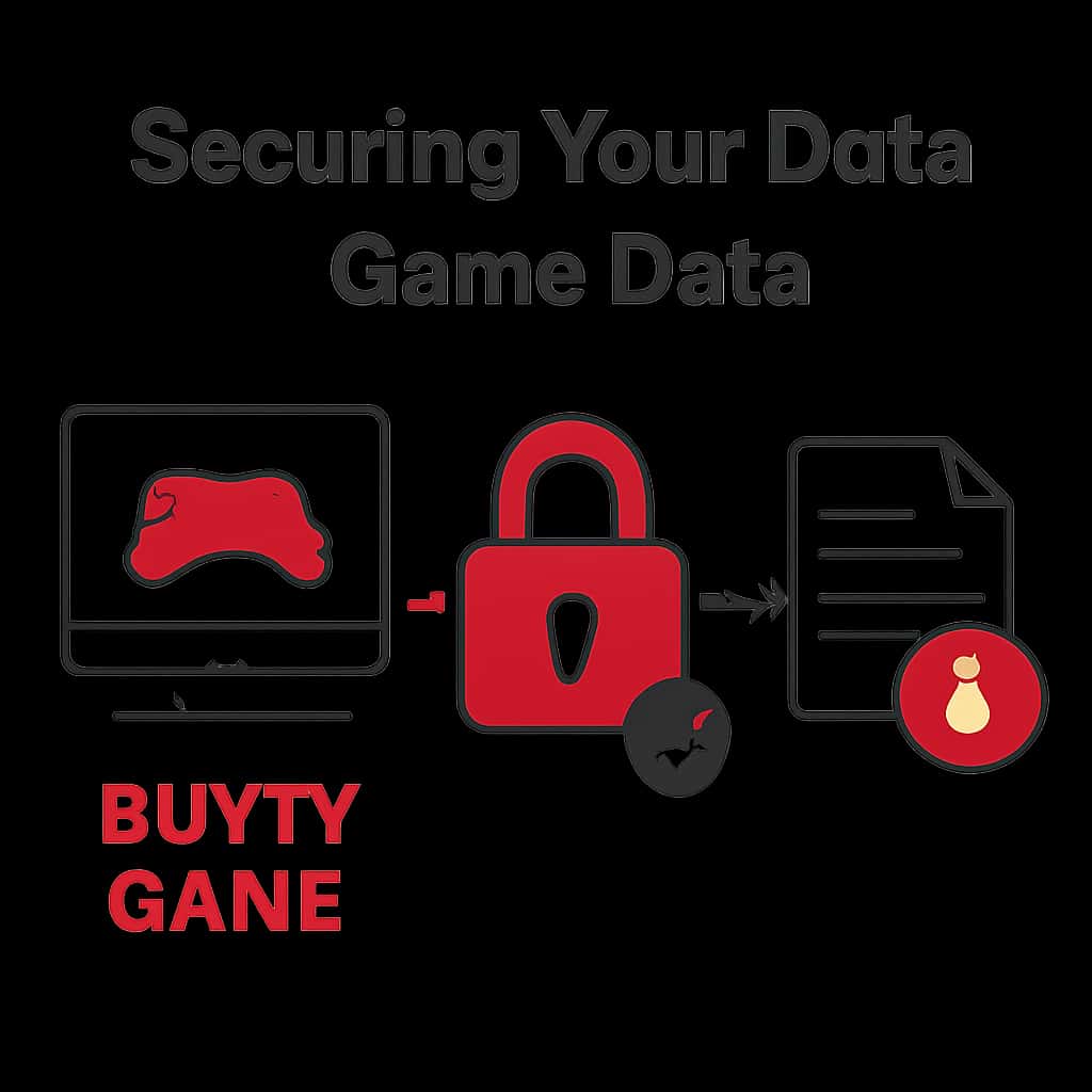 An educational diagram illustrating security measures for Bunty Game.