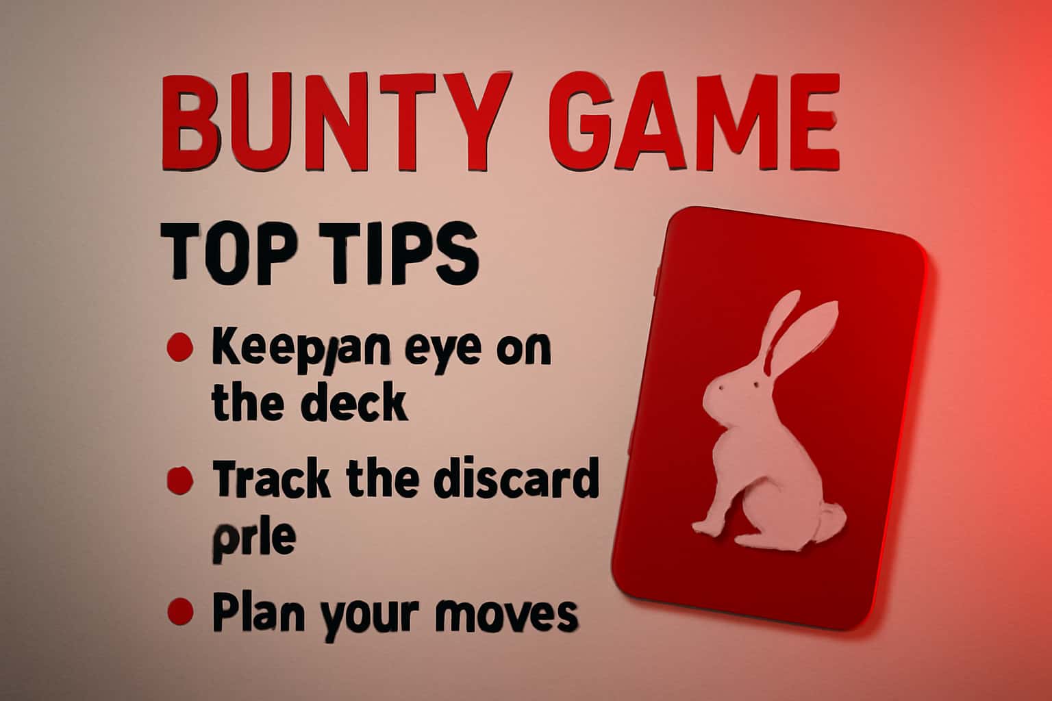 An informative scene illustrating key tips for Bunty Game with clear text.