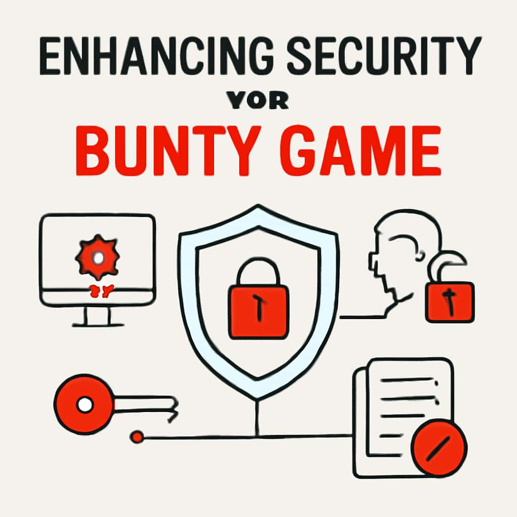 An educational diagram showing security protocols for Bunty Game.